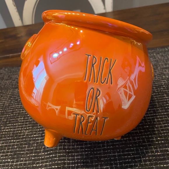 Iridescent Orange Trick Or Treat Bowl - Picture 1 of 3